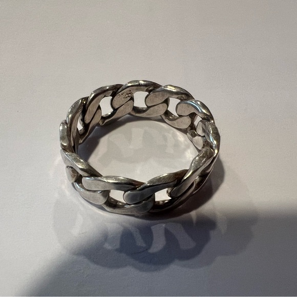 Silver Chain Link Ring - Picture 2 of 2